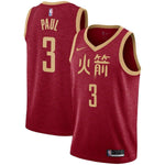 3-Chris Paul Houston Rockets Swingman Jersey – City Edition – Red