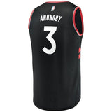 3-OG Anunoby Toronto Raptors  Jersey Black - Statement Edition