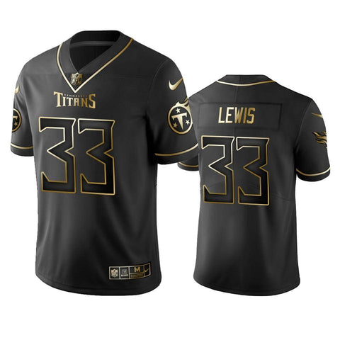 Tennessee Titans Dion Lewis Black Golden Edition 2019 Vapor Untouchable Limited Jersey