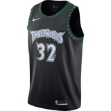 32-Karl-Anthony Towns Minnesota Timberwolves Hardwood Classics Swingman Jersey – Black