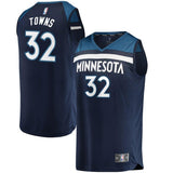 32-Karl-Anthony Towns Minnesota Timberwolves Jersey Navy - Icon Edition