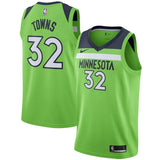 32-Karl-Anthony Towns Minnesota Timberwolves Swingman Jersey - Statement Edition – Green