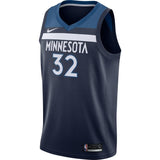 32-Karl-Anthony Towns Minnesota Timberwolves Swingman Jersey Navy - Icon Edition