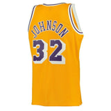 32-Magic Johnson Los Angeles Lakers  Hardwood Classics Swingman Jersey - Gold