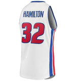 32-Richard Hamilton Detroit Pistons  Hardwood Classics Swingman Jersey – White