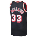 33-Alonzo Mourning Miami Heat  1996-97 Hardwood Classics Swingman Jersey - Black