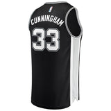 33-Dante Cunningham San Antonio Spurs  Jersey - Icon Edition - Black