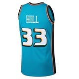 33-Grant Hill Detroit Pistons  Hardwood Classics Swingman Jersey - Teal