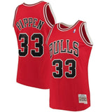 33-Scottie Pippen Chicago Bulls  Hardwood Classics Swingman Jersey - Red