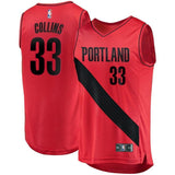 33-Zach Collins Portland Trail Blazers  Jersey - Statement Edition - Red