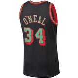 34-Shaquille O'Neal Los Angeles LakersHardwood Classics Christmas Swingan Collection Jersey – Black