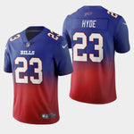 Men's Buffalo Bills #23 Micah Hyde Color Crash Gradient Royal Jersey