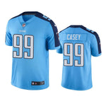 Tennessee Titans #99 Men's Light Blue Jurrell Casey Color Rush Limited Jersey