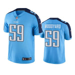 Tennessee Titans #59 Men's Light Blue Wesley Woodyard Color Rush Limited Jersey