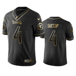 NFL 100 Ryan Succop Tennessee Titans Black Golden Edition Vapor Untouchable Limited Jersey