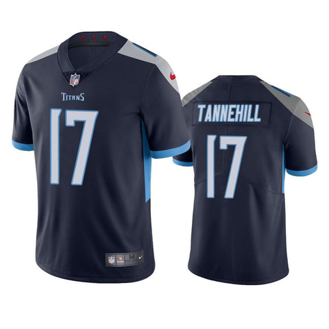 Tennessee Titans #17 Ryan Tannehill Navy Vapor Untouchable Limited Jersey