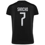 Sancho 7 Borussia Dortmund 2019-20 Away Stadium Player Jersey – Black