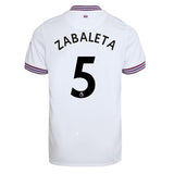 ZABALETA 5 West Ham Away Soccer Jersey 2019-20