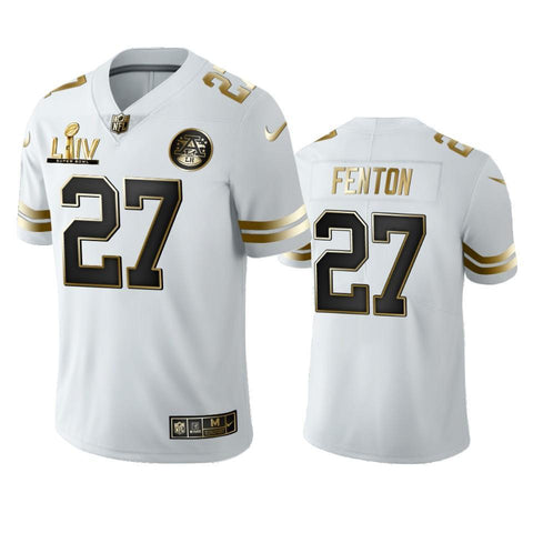 Rashad Fenton Chiefs White Super Bowl LIV Golden Edition Jersey