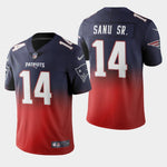 New England Patriots Mohamed Sanu Sr. Color Crash Gradient Navy Jersey