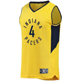 4-Victor Oladipo Indiana Pacers  Swingman Jersey - Statement Edition – Gold