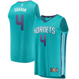 4-Devonte Graham Charlotte Hornets  Jersey - Icon Edition - Teal