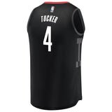 4-PJ Tucker Houston Rockets Jersey Black - Statement Edition