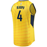 4-Victor Oladipo Indiana Pacers  Jersey - Statement Edition - Gold