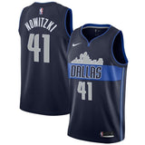41-Dirk Nowitzki Dallas Mavericks Swingman Jersey - Statement Edition – Navy