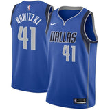 41-Dirk Nowitzki Dallas Mavericks Swingman Jersey Royal - Icon Edition