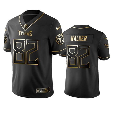 Tennessee Titans Delanie Walker Black Golden Edition 2019 Vapor Untouchable Limited Jersey