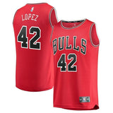 42-Robin Lopez Chicago Bulls Jersey Red - Icon Edition