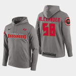 Men's Tampa Bay Buccaneers #58 Kwon Alexander New Season Player Pullover Hoodie - Gray