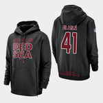 Men's Arizona Cardinals #41 Antoine Bethea Sideline Lockup Pullover Hoodie - Black