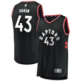 43-Pascal Siakam Toronto Raptors  Jersey Black - Statement Edition