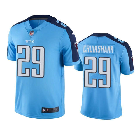 Tennessee Titans #29 Men's Light Blue Dane Cruikshank Color Rush Limited Jersey