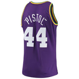 44-Pete Maravich Utah Jazz Swingman Jersey – Purple