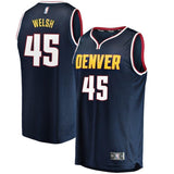 45-Thomas Welsh Denver Nuggets  Jersey - Icon Edition - Blue