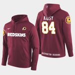 Men's Washington Redskins #84 Darvin Kidsy New Season Player Pullover Hoodie - Burgundy