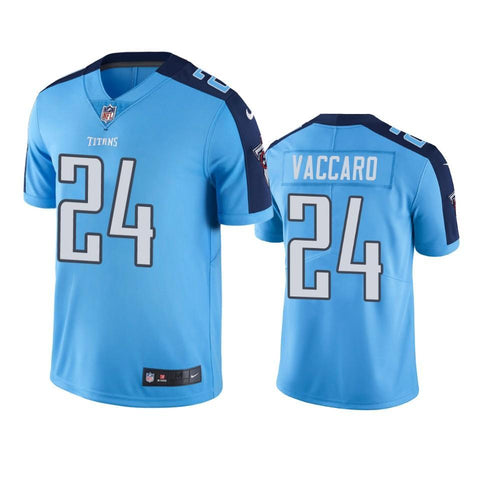 Tennessee Titans #24 Men's Light Blue Kenny Vaccaro Color Rush Limited Jersey