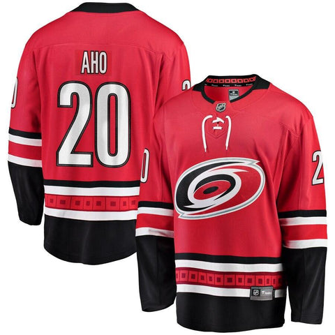 Sebastian Aho Carolina Hurricanes Fanatics Branded Breakaway Player Jersey - Red