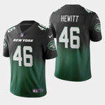 Men's New York Jets #46 Neville Hewitt Color Crash Gradient Green Jersey