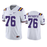 LSU Tigers Andrew Whitworth White College Football Jersey