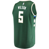 5-D.J. Wilson Milwaukee Bucks Jersey Green - Icon Edition