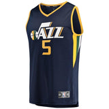 5-David Stockton Utah Jazz  Player Jersey - Icon Edition - Navy