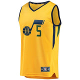 5-David Stockton Utah Jazz  Player Jersey Gold - Statement Edition