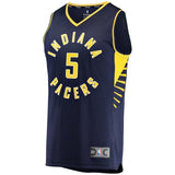 5-Edmond Sumner Indiana Pacers Jersey - Icon Edition – Navy