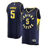 5-Edmond Sumner Indiana Pacers Jersey - Icon Edition – Navy