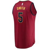 5-JR Smith Cleveland Cavaliers Jersey Maroon - Icon Edition