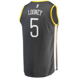 5-Kevon Looney Golden State Warriors Jersey Charcoal - Statement Edition